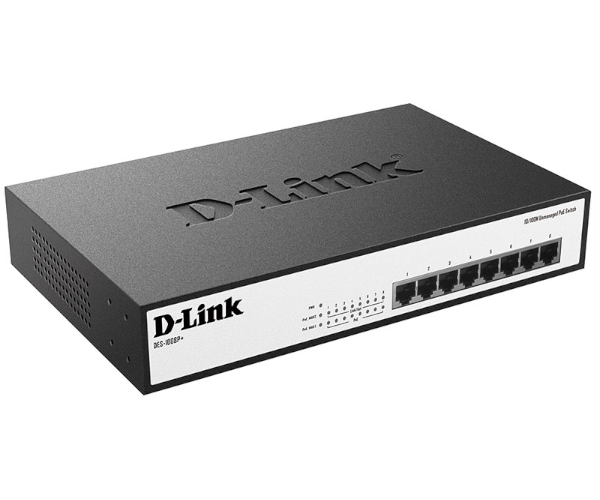 סוויץ' Metal 19( D-LINK 8-port POE 140W Gigabit unmanaged switch